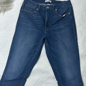 Good American Women's Skinny Jeans - Dark Blue